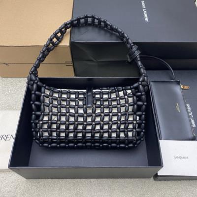 wholesale quality ysl le 5a7 black with golden hardware hobo